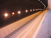 トンネルの曲線