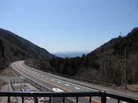 山の狭間に琵琶湖を眺める＠道の駅マキノ追坂峠