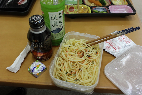 会社でもパスタ