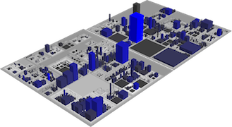 図1-3 都市として可視化する例（CodeCity）